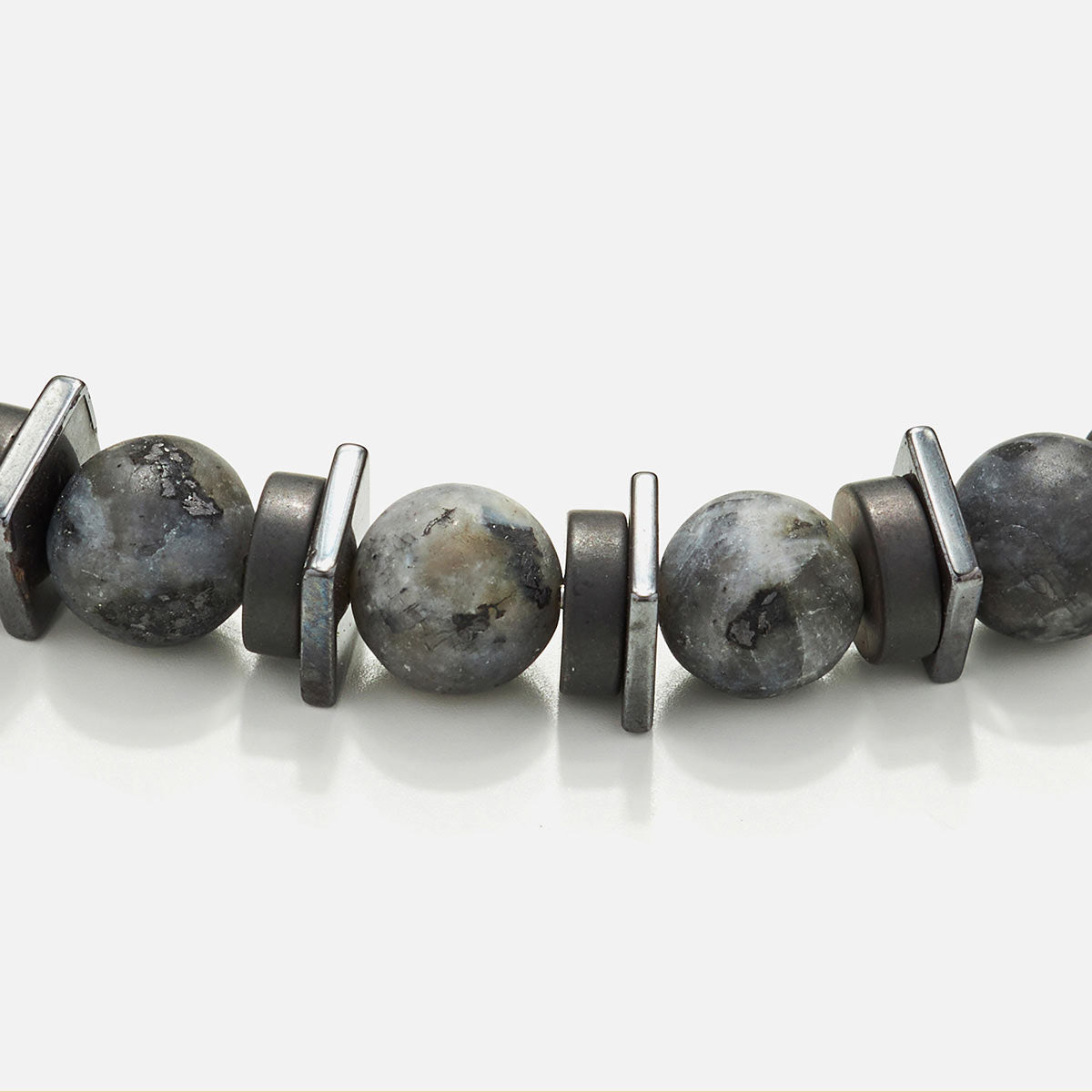 Handmade Men's Beaded Leather Bracelet