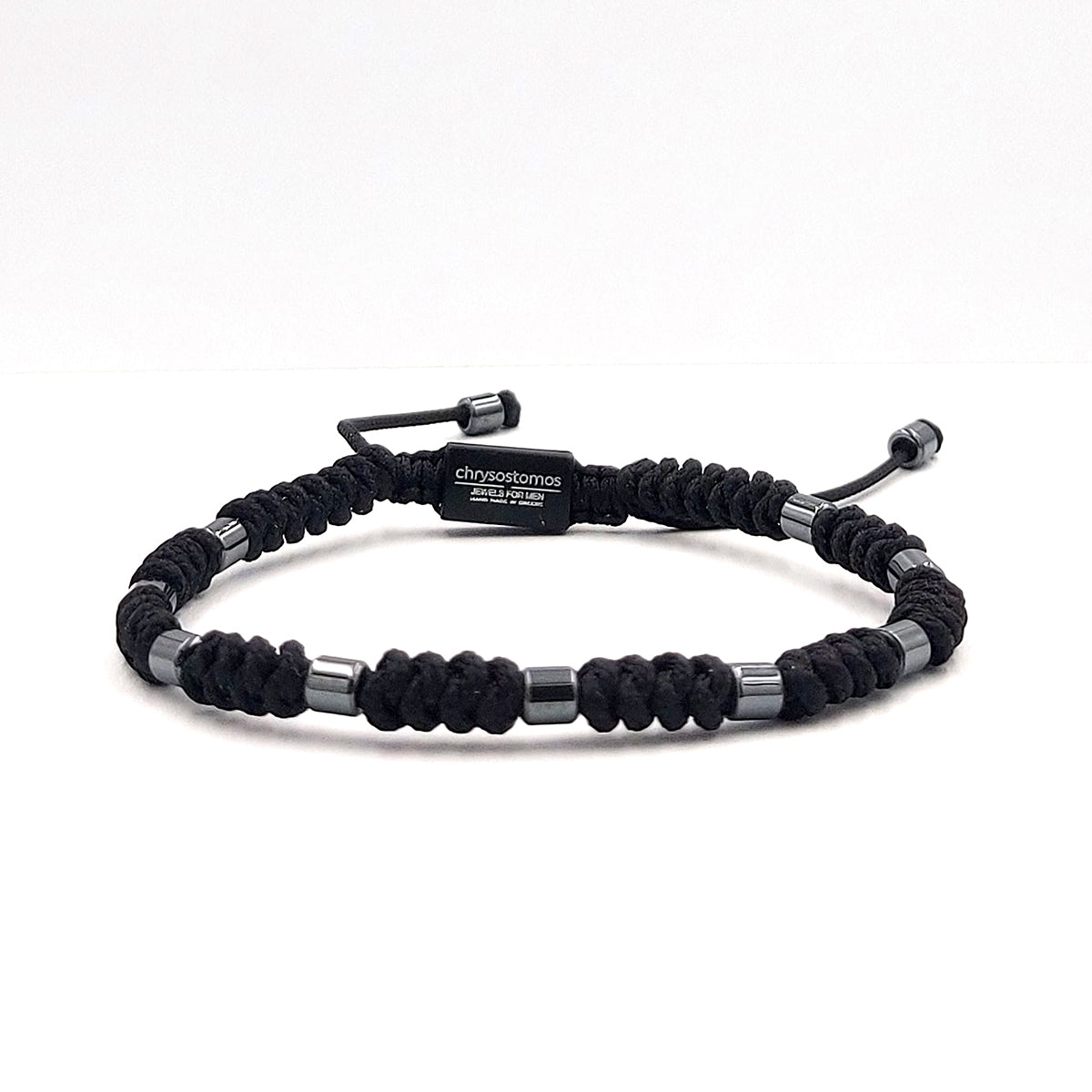 Handmade Men's Adjustable Beaded Bracelet