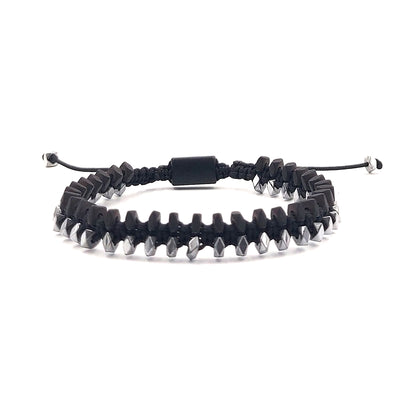 Handmade Men's Adjustable Beaded Bracelet