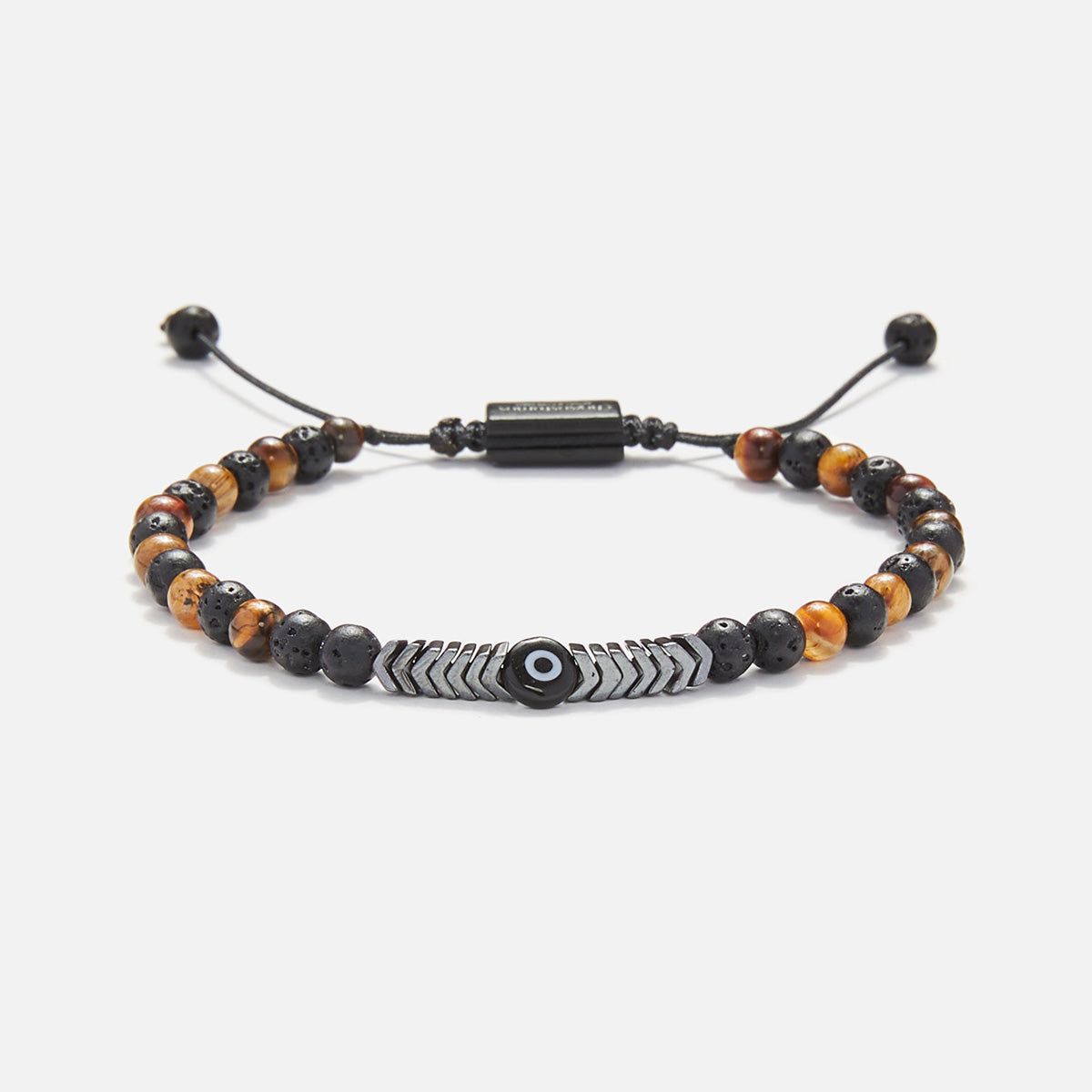 Handmade Men's Adjustable Beaded Bracelet