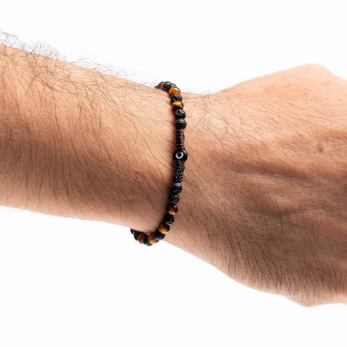 Handmade Men's Adjustable Beaded Bracelet