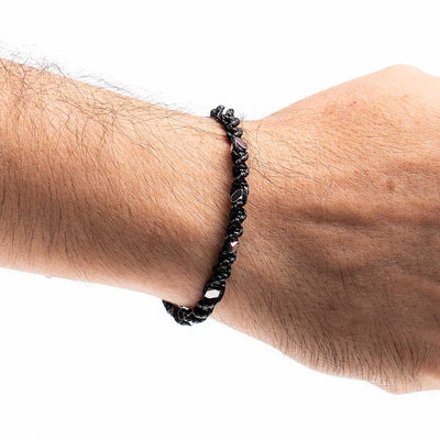 Handmade Men's Adjustable Beaded Bracelet