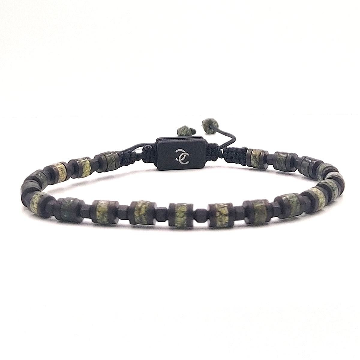 Handmade Men's Adjustable Beaded Bracelet