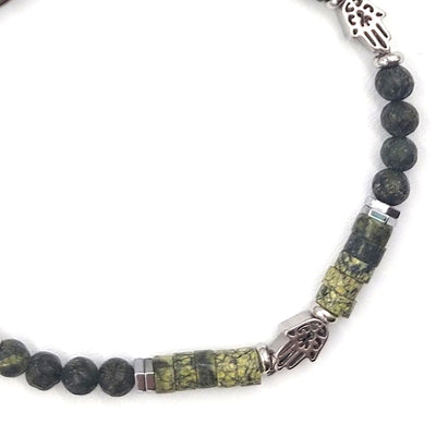 Handmade Men's Adjustable Beaded Bracelet