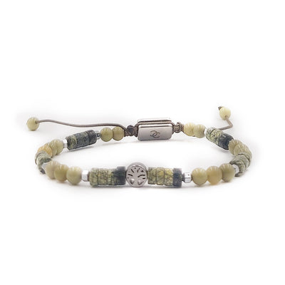 Handmade Men's Adjustable Beaded Bracelet