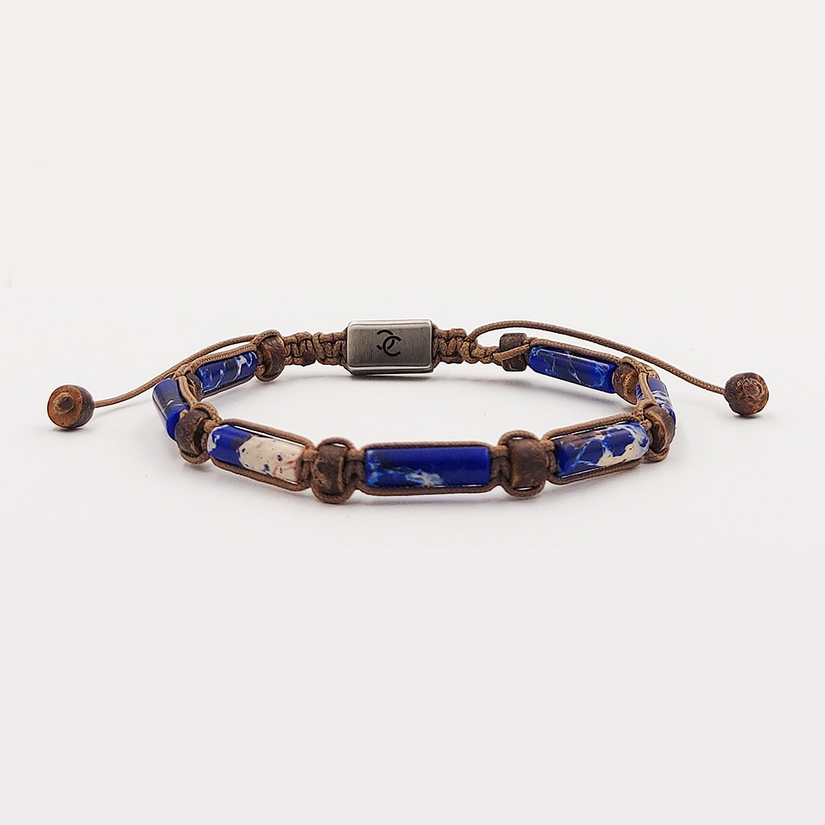 Handmade Men's Adjustable Beaded Bracelet