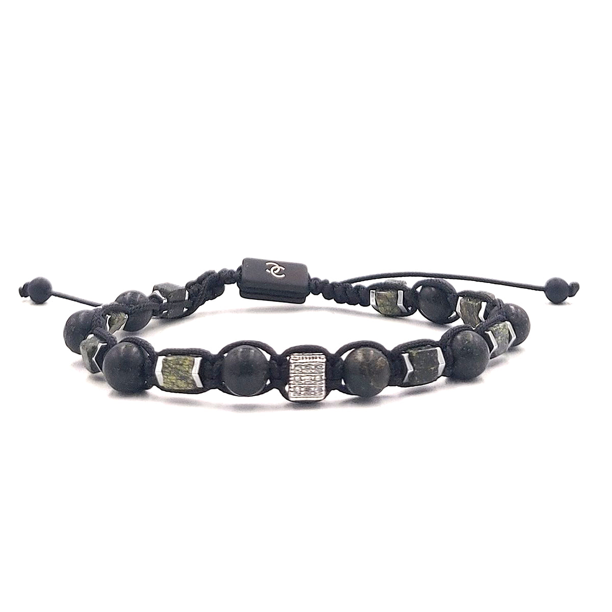 Handmade Men's Adjustable Beaded Bracelet