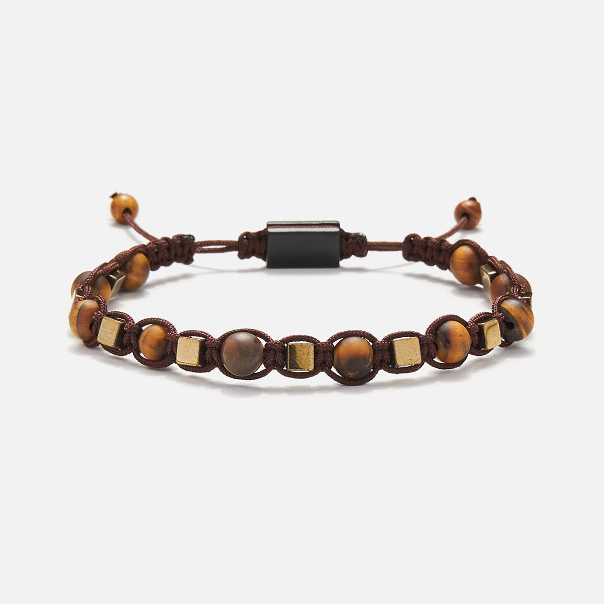 Handmade Men's Adjustable Beaded Bracelet