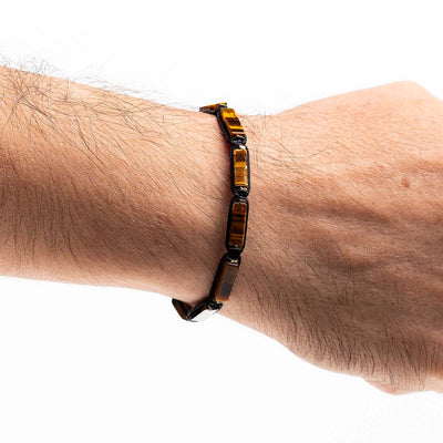 Handmade Men's Adjustable Beaded Bracelet
