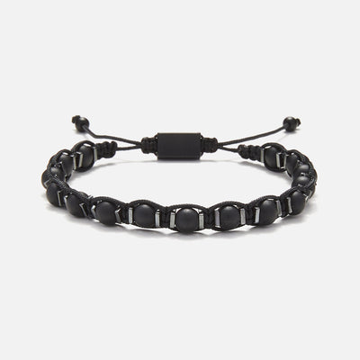 Handmade Men's Adjustable Beaded Bracelet