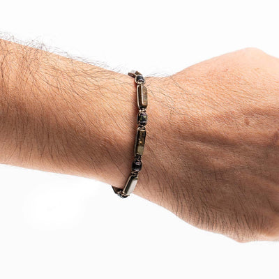 Handmade Men's Adjustable Beaded Bracelet