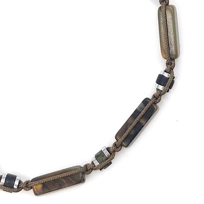 Handmade Men's Adjustable Beaded Bracelet