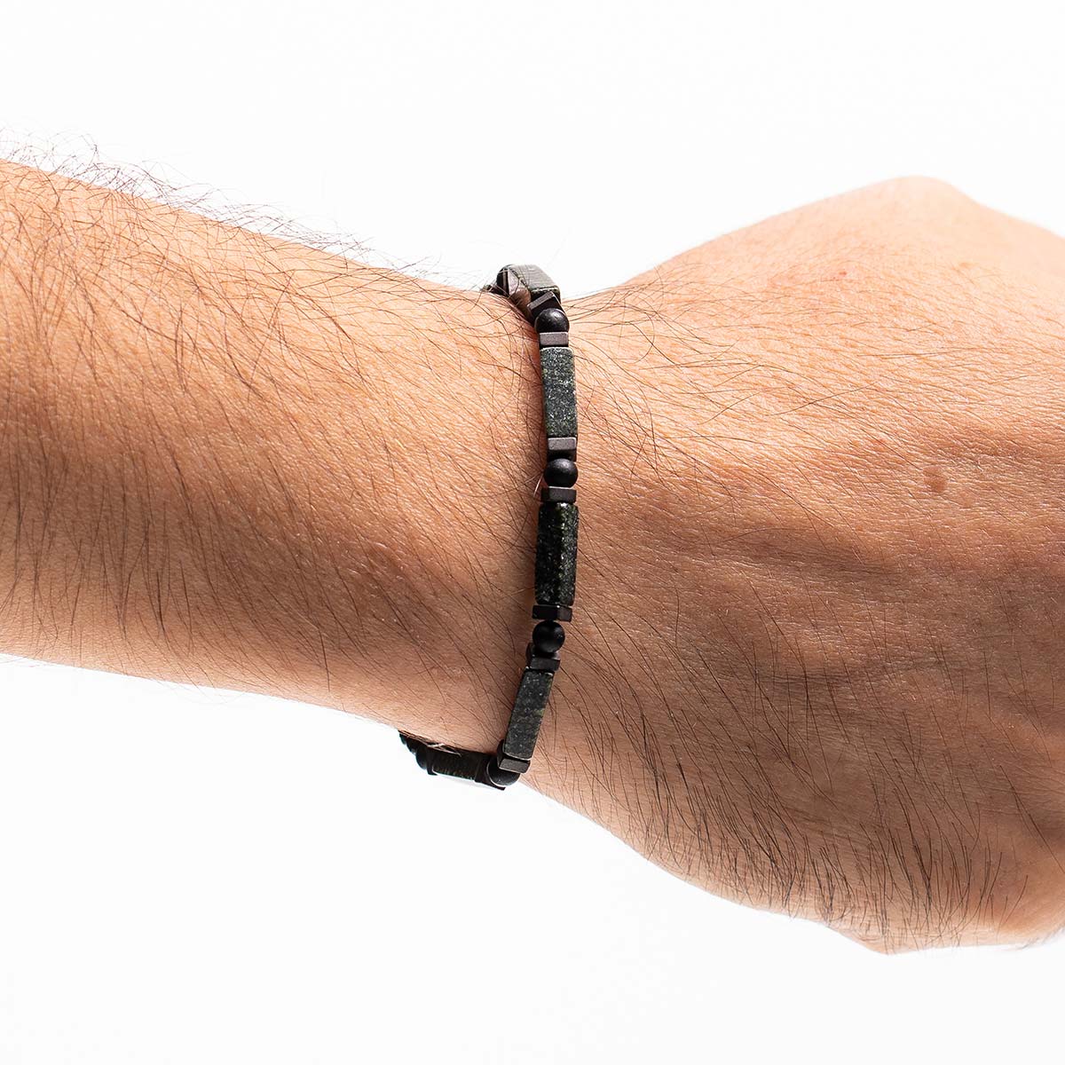 Handmade Men's Adjustable Beaded Bracelet