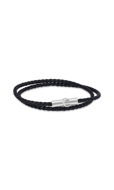 Umberto Braided Leather Bracelet for Men