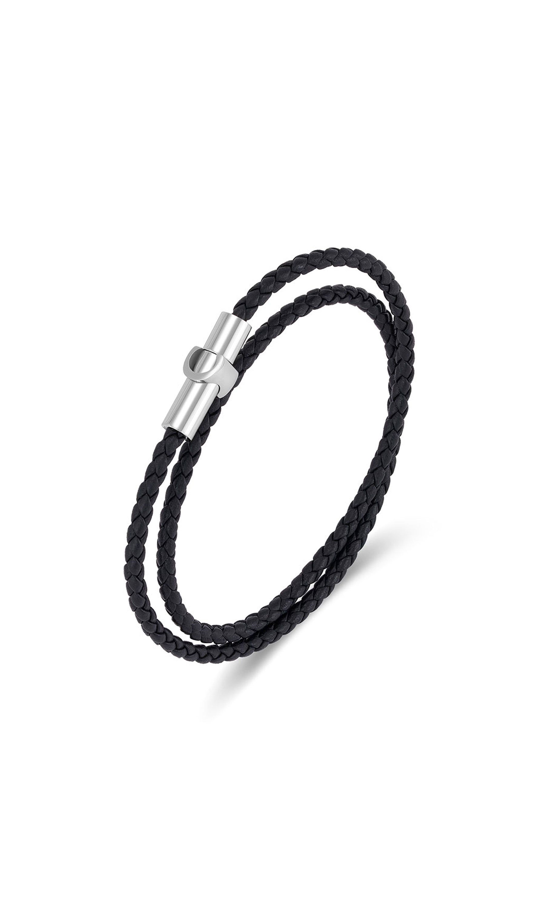 Umberto Braided Leather Bracelet for Men