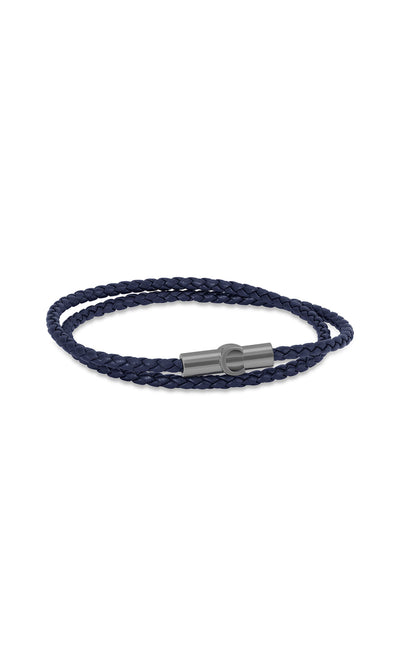 Umberto Braided Leather Bracelet for Men