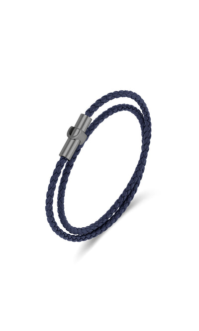 Umberto Braided Leather Bracelet for Men