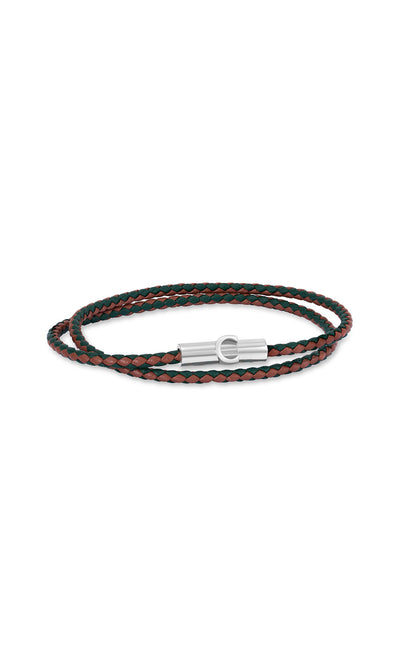 Umberto Braided Leather Bracelet for Men