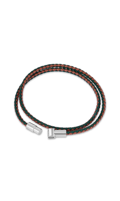 Umberto Braided Leather Bracelet for Men