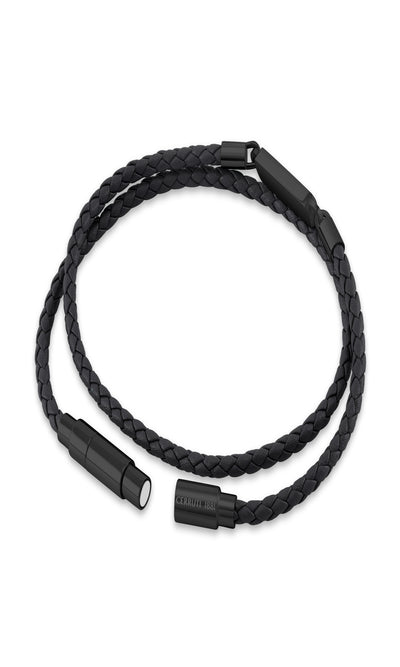 Emiliano Braided Leather Bracelet for Men