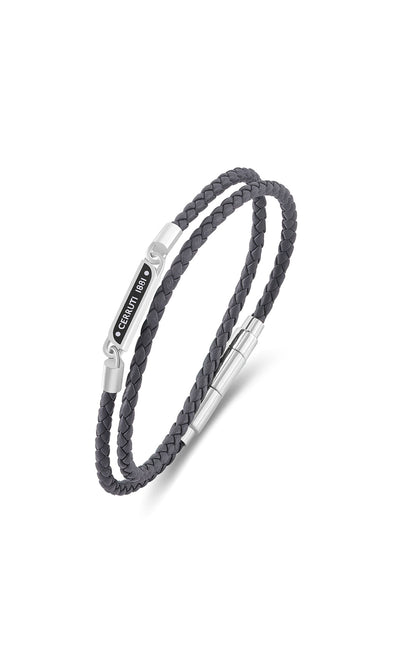Emiliano Braided Leather Bracelet for Men