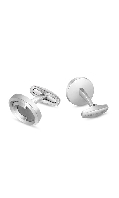 Ivo Stainless Steel Round Cufflinks for Men