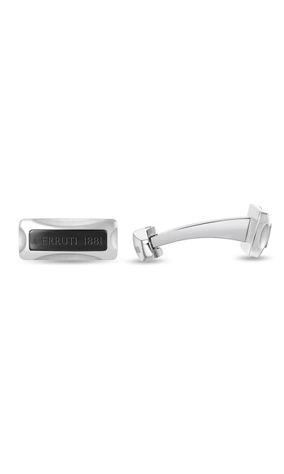 Bernardo Stainless Steel Rectangular Cufflinks for Men