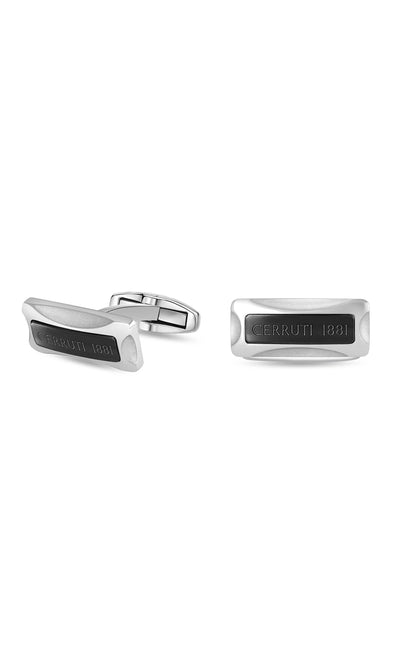 Bernardo Stainless Steel Rectangular Cufflinks for Men