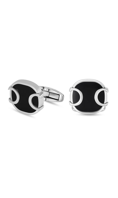 Bernardo Stainless Steel Square Cufflinks for Men