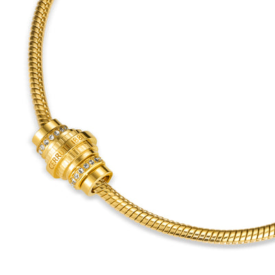 Tiziana Women's Gold Plated Snake Chain Bracelet