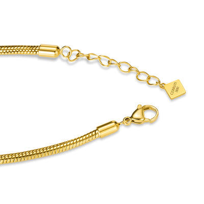 Tiziana Women's Gold Plated Snake Chain Bracelet