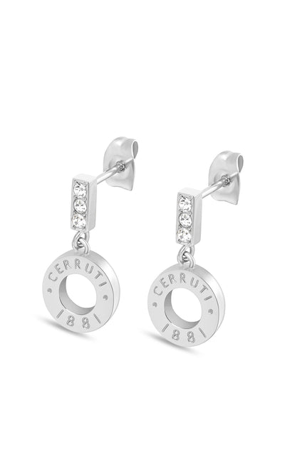 Erika Women's Stainless Steel Drop Earrings