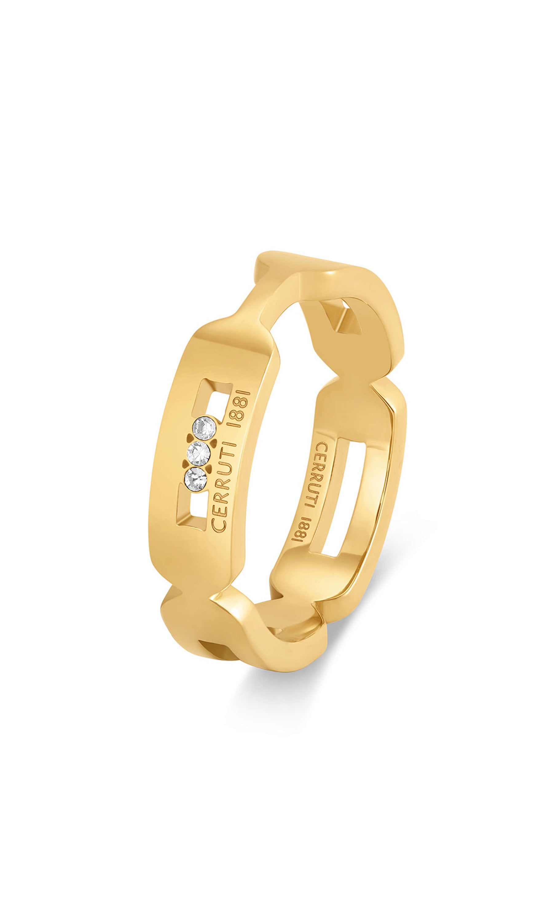 Flavia Stainless Steel Band Ring for Women