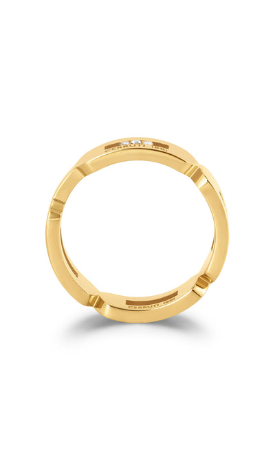 Flavia Stainless Steel Band Ring for Women