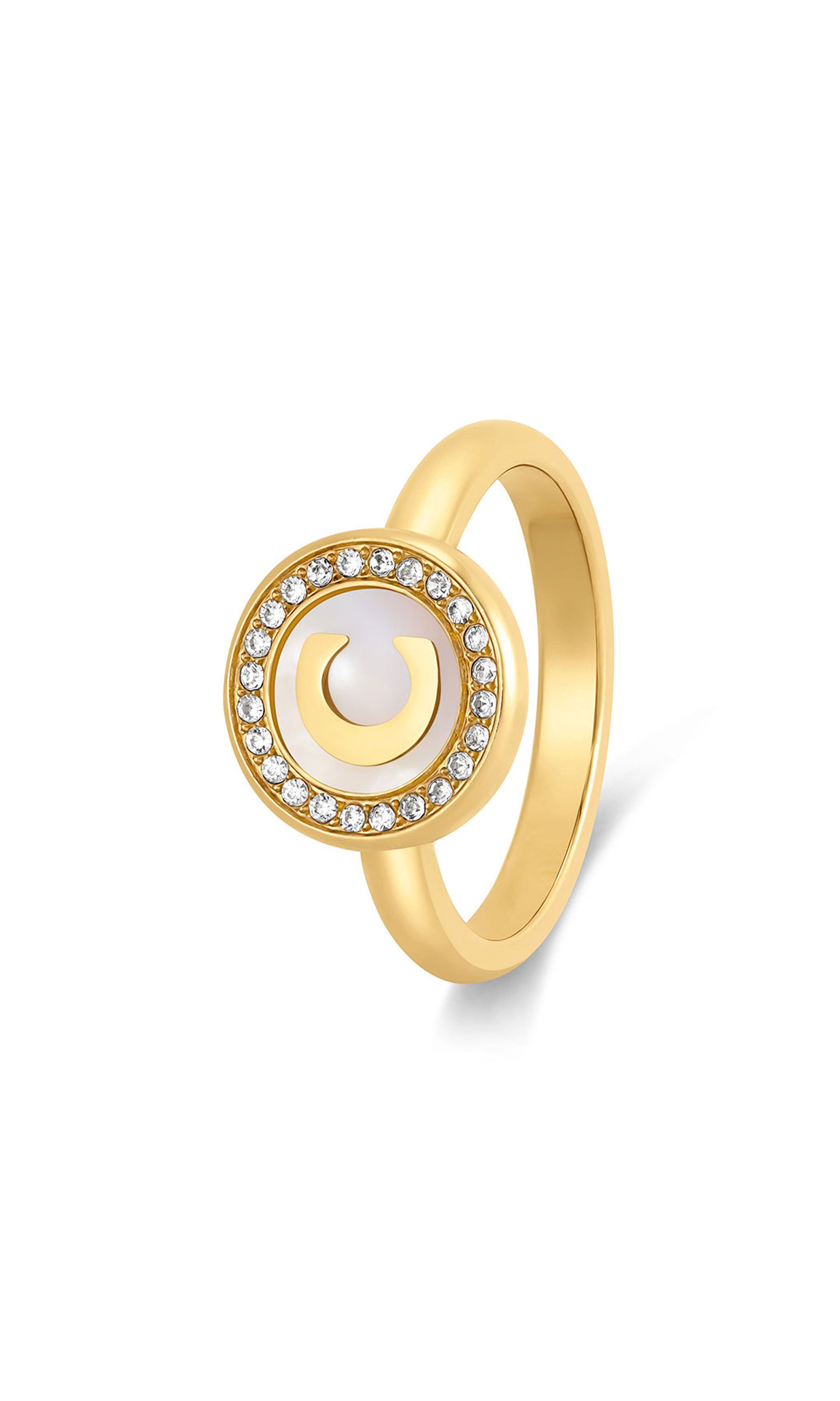 Raffaella Stainless Steel Halo Ring for Women