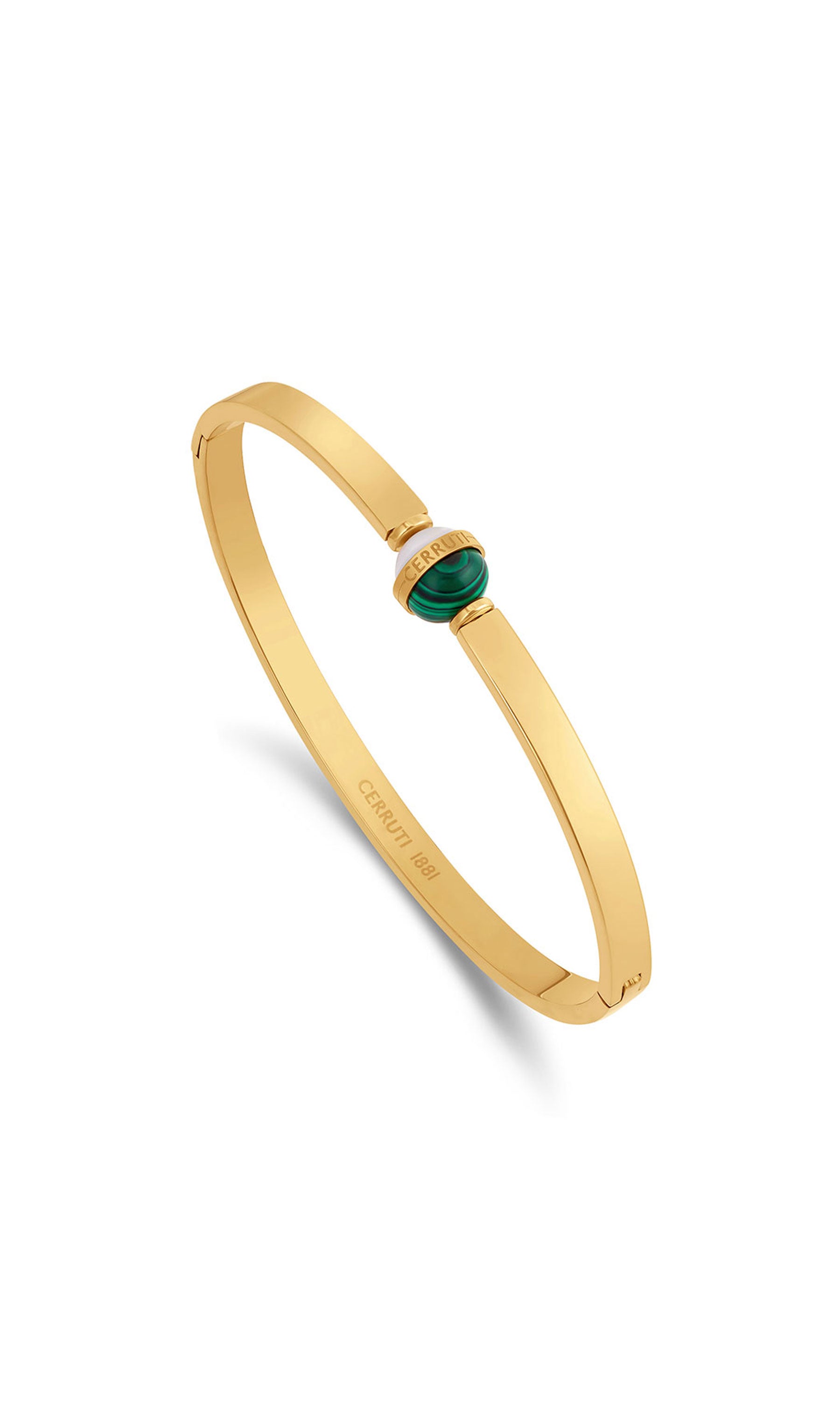 Luciana Stainless Steel Hinged Bangle for Women