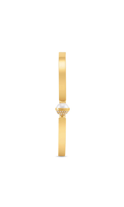 Luciana Stainless Steel Hinged Bangle for Women