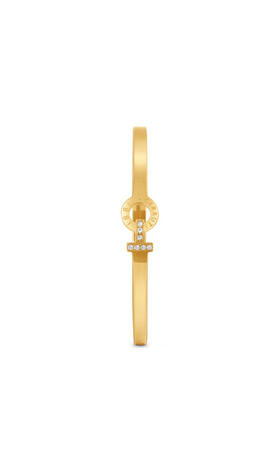 Flavia Stainless Steel Hinged Bangle for Women