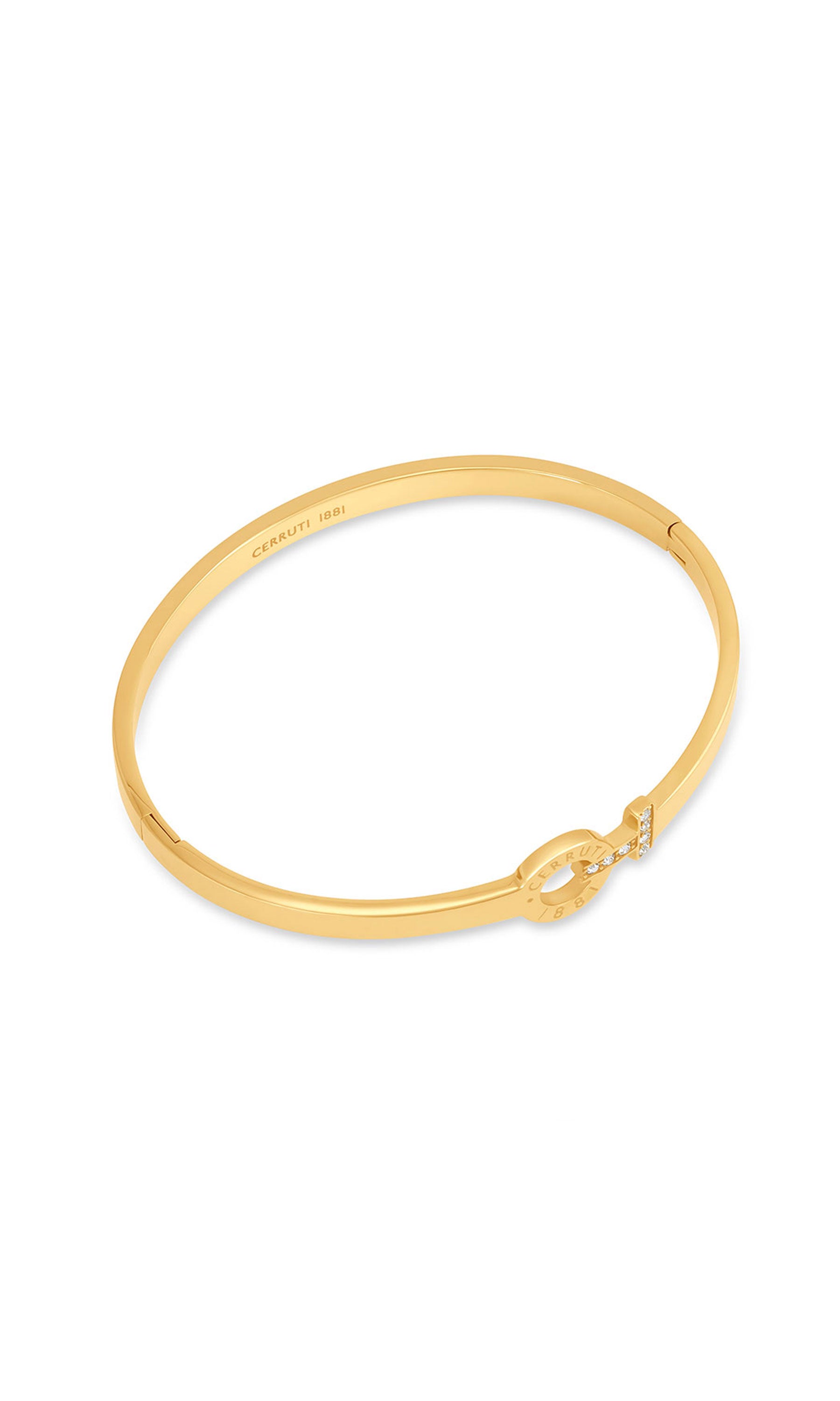 Flavia Stainless Steel Hinged Bangle for Women