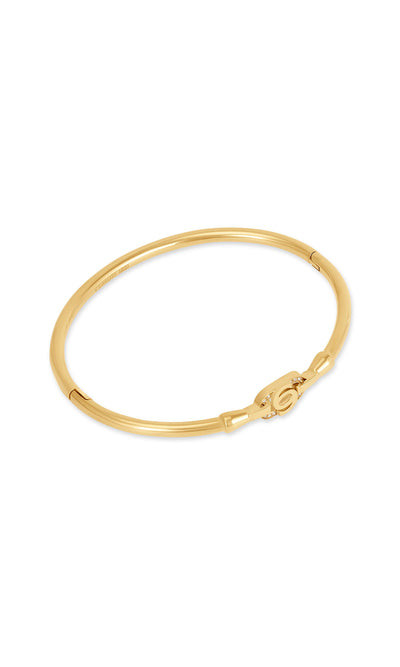 Flavia Stainless Steel Hinged Bangle for Women
