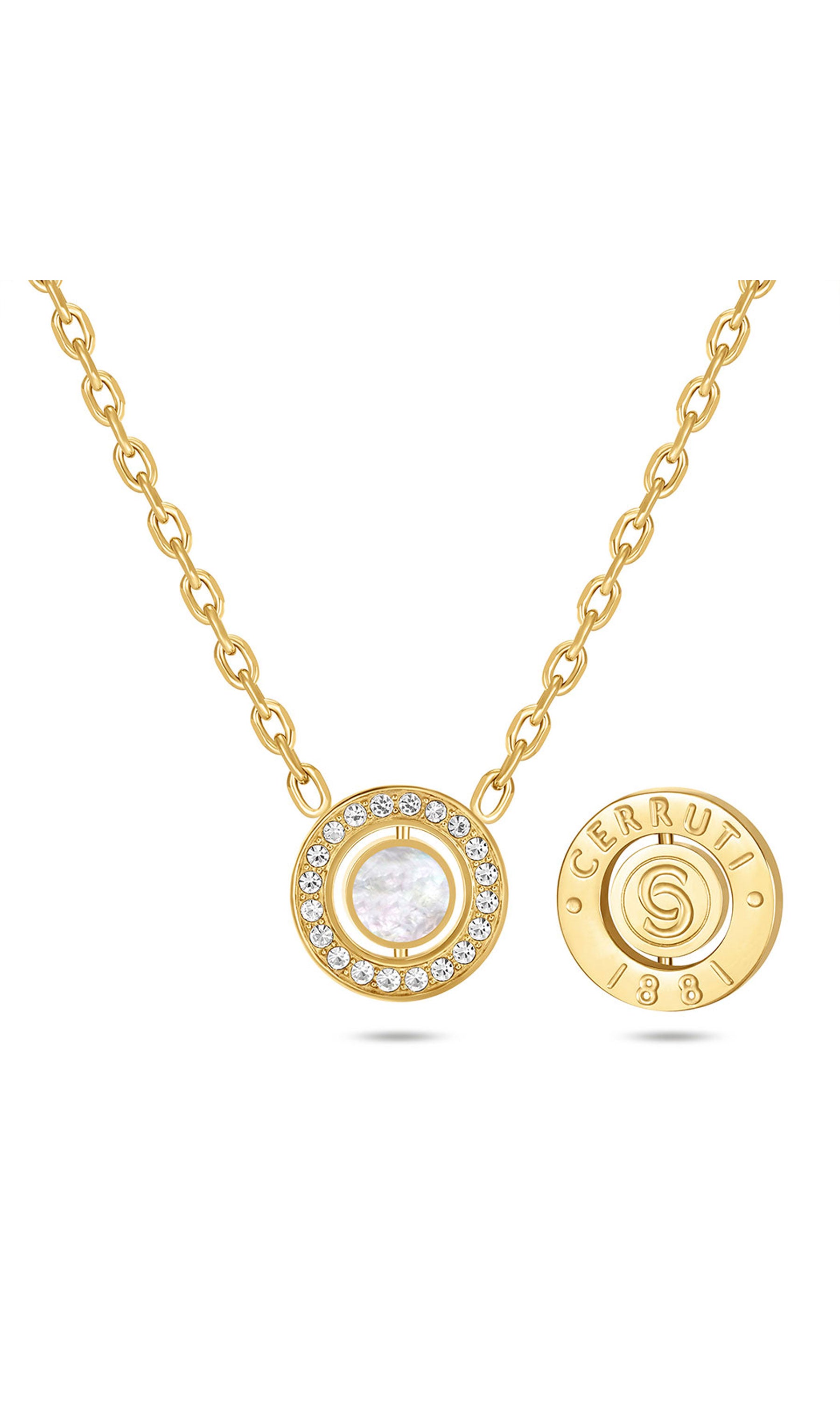 Cerruti 1881 Larissa Stainless Steel Pendant Necklace for Women