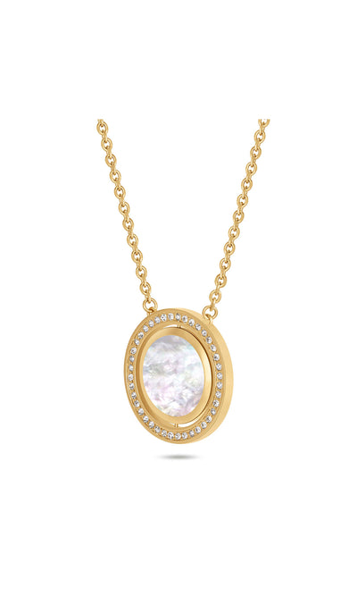 Cerruti 1881 Larissa Stainless Steel Pendant Necklace for Women