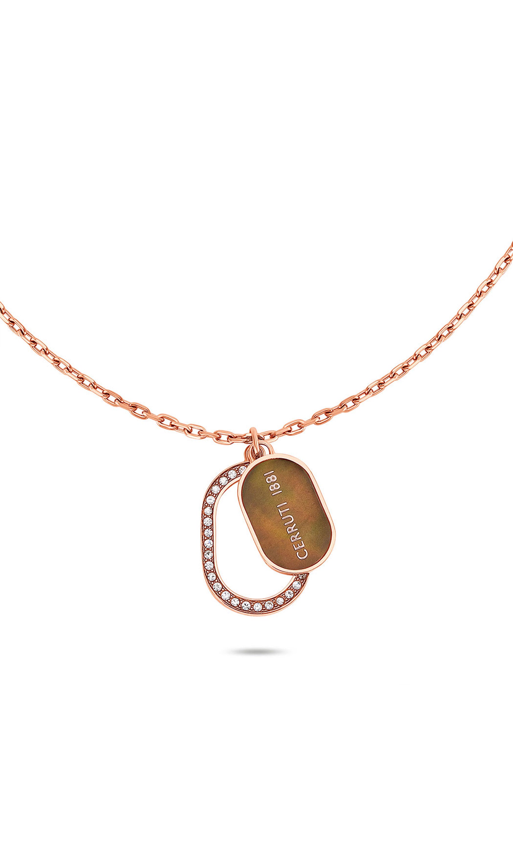 Cerruti 1881 Aosta Stainless Steel Pendant Necklace for Women