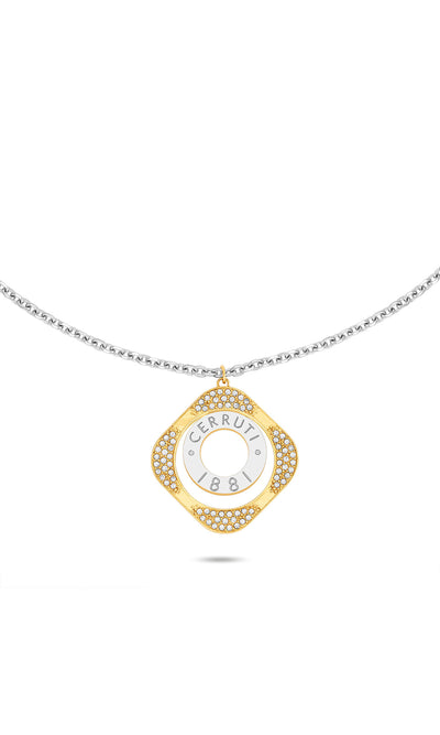 Cerruti 1881 Leadri Stainless Steel Pendant Necklace for Women