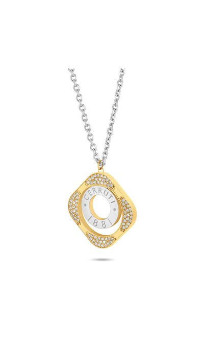 Cerruti 1881 Leadri Stainless Steel Pendant Necklace for Women