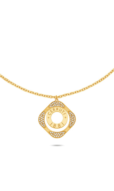 Cerruti 1881 Leadri Stainless Steel Pendant Necklace for Women