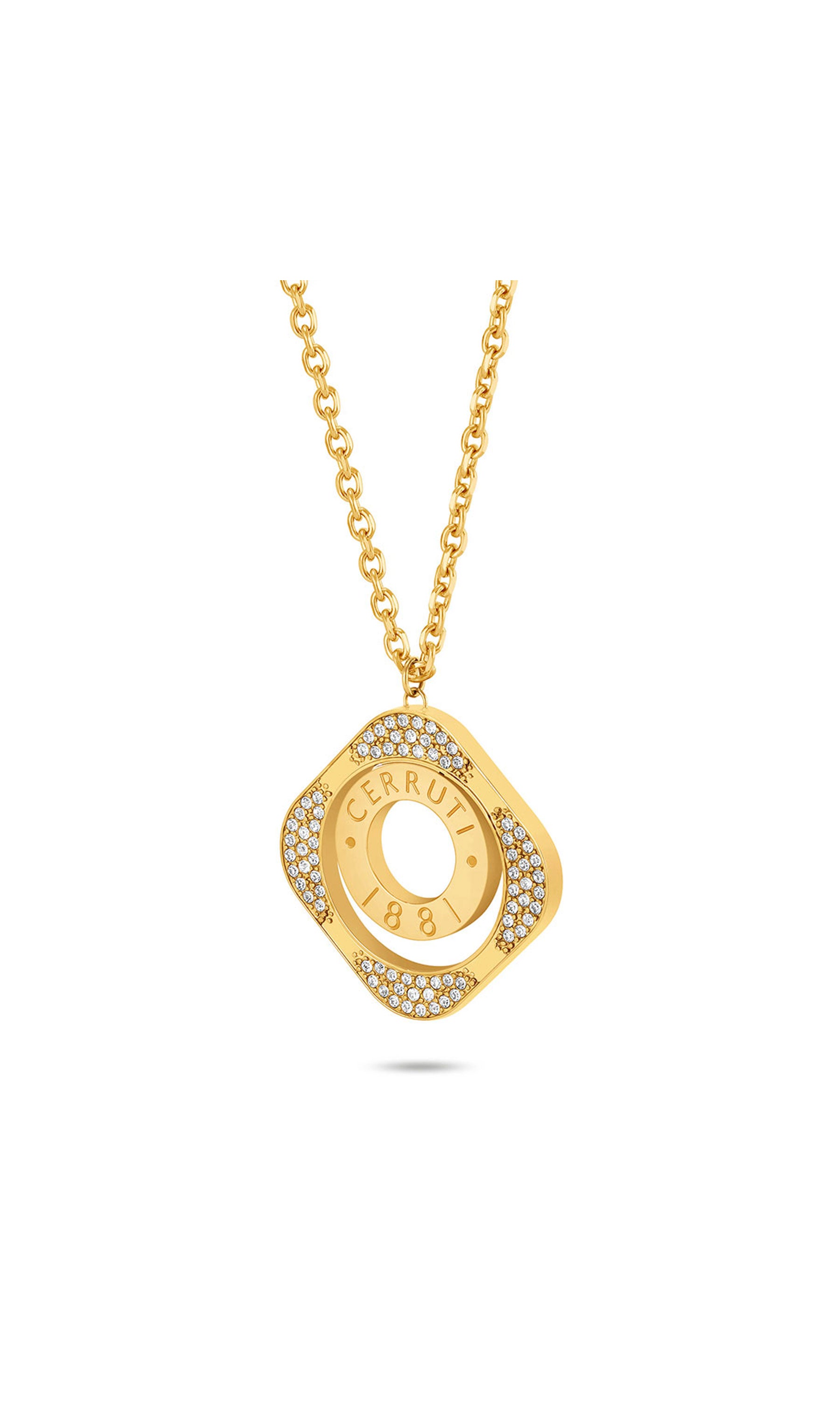 Cerruti 1881 Leadri Stainless Steel Pendant Necklace for Women