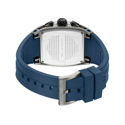 Cerruti 1881 Belluno Silicone Strap Chronograph Watch for Men, 41.5mm