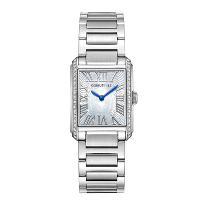 Cerruti 1881 Rendena Stainless Steel Bracelet Analog Watch for Women, 24.5mm