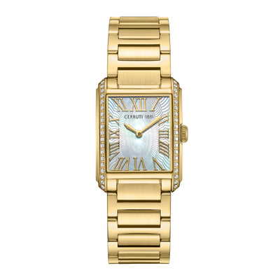 Cerruti 1881 Rendena Stainless Steel Bracelet Analog Watch for Women, 24.5mm